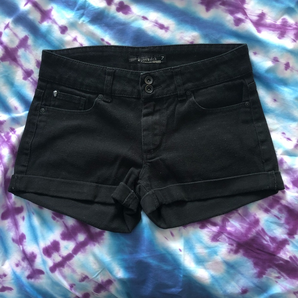 Lovesick Black Shorts